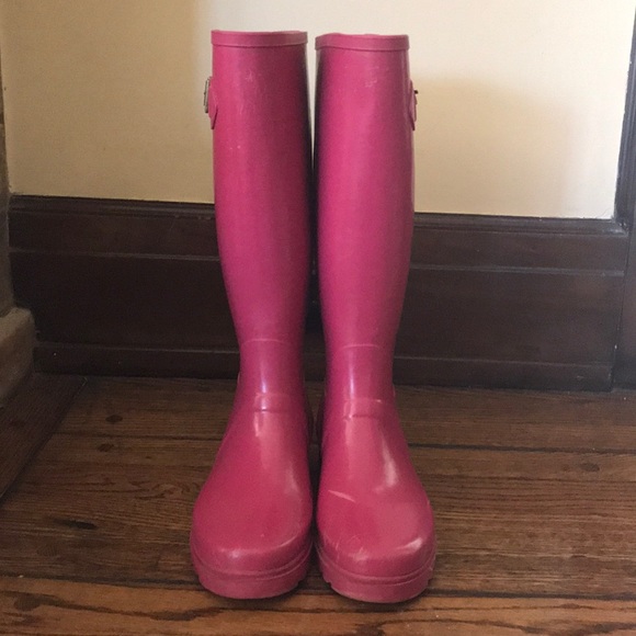 Polo Sport Pink Rainboots, Sz 6 - Picture 1 of 8